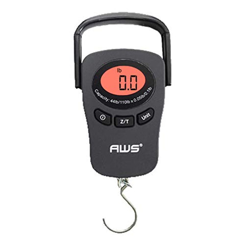 American Weigh Scales - PK Series Industrial Digital Hanging Scale, Black, 110 x 0.05lbs - PK-110