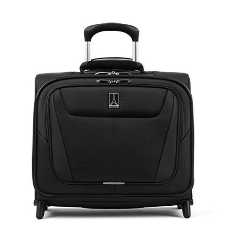 Travelpro Maxlite 5 Softside Lightweight Underseat Rolling Tote Bag, Black, 16-Inch