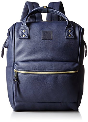 Anello Official Leather Cap Backpack AT-B1211 Navy Large
