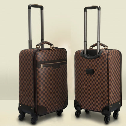 Women Rolling Luggage Travel Suitcase Bag ,Pvc Trolley Case With Wheels,16"20"22"24" Inch